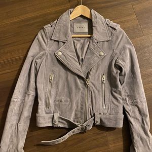 BlankNYC Grey suede jacket Small